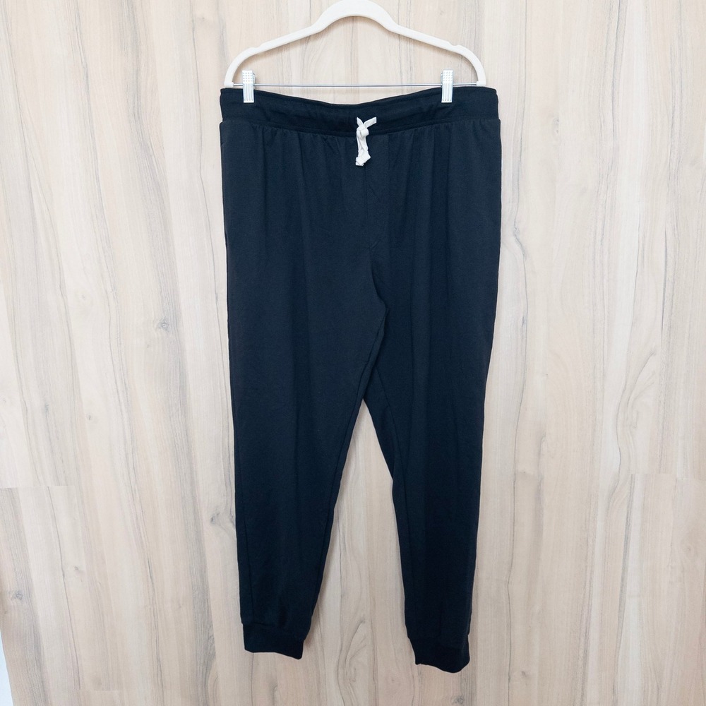 BCG Mens Jogger Sweatpants XL Black Drawstring Athleisure Sporty Casual Lounge